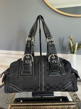 Coach Vintage Y2K SoHo Monogram Boston Bag
